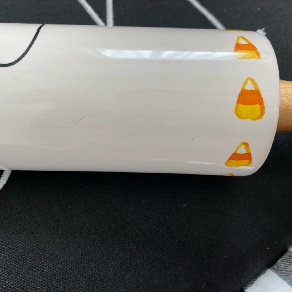 ✨NWT Rae Dunn Halloween Boo Candy Corn Rolling Pin ✨